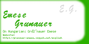emese grunauer business card